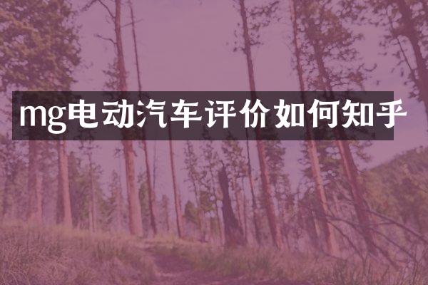 mg电动汽车评价如何知乎
