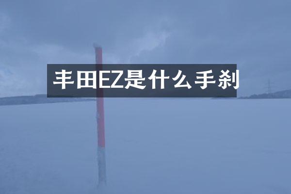 丰田EZ是什么手刹