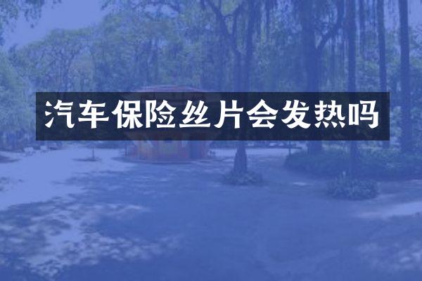 汽车保险丝片会发热吗