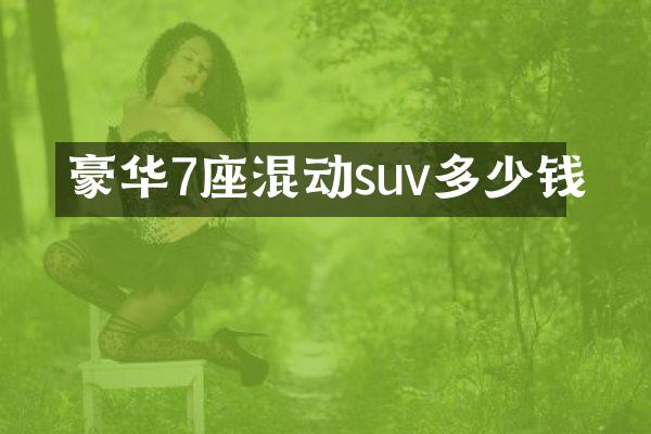 豪华7座混动suv多少钱