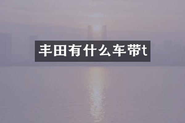 丰田有什么车带t