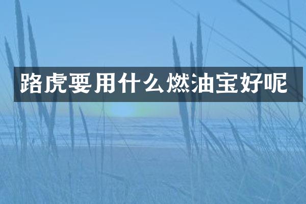 路虎要用什么燃油宝好呢