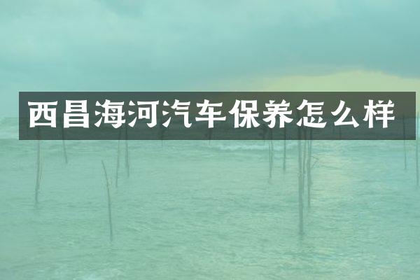 西昌海河汽车保养怎么样