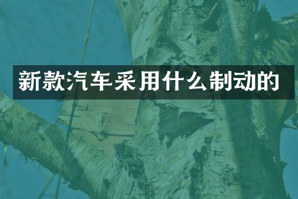 新款汽车采用什么制动的