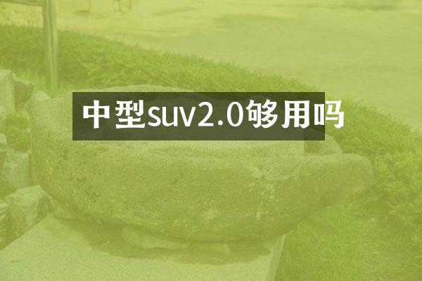 中型suv2.0够用吗