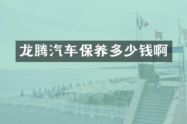 龙腾汽车保养多少钱啊