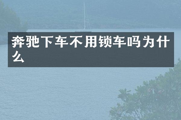 奔驰下车不用锁车吗为什么