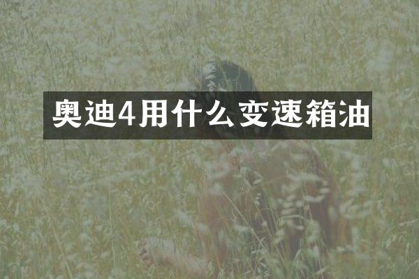 奥迪4用什么变速箱油