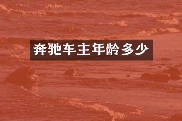 奔驰车主年龄多少