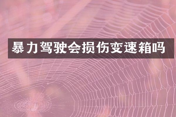 暴力驾驶会损伤变速箱吗