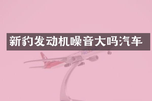 新豹发动机噪音大吗汽车