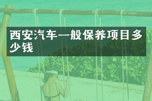 西安汽车一般保养项目多少钱