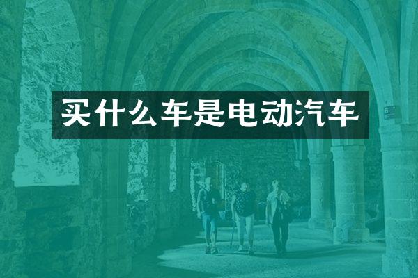 车是电动汽车