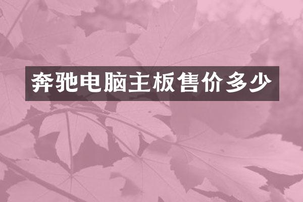 奔驰电脑主板售价多少