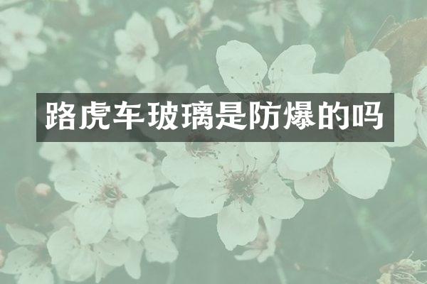路虎车玻璃是防爆的吗