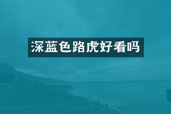 深蓝色路虎好看吗