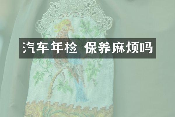 汽车年检 保养麻烦吗
