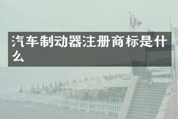 汽车制动器注册商标是什么