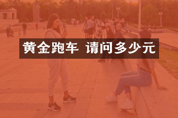 黄金跑车 请问多少元