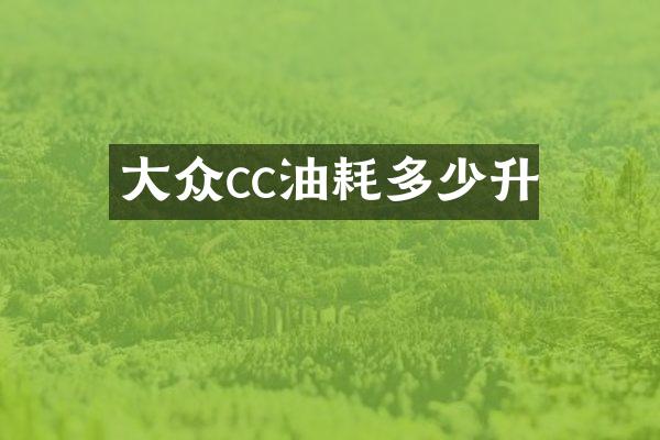 大众cc油耗多少升