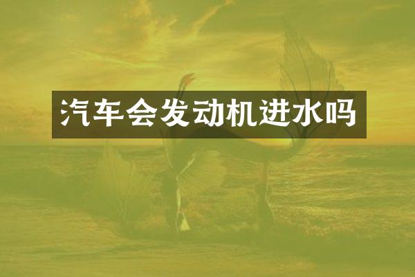汽车会发动机进水吗