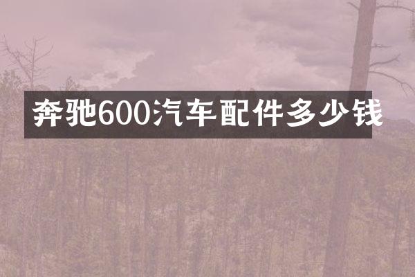 奔驰600汽车配件多少钱
