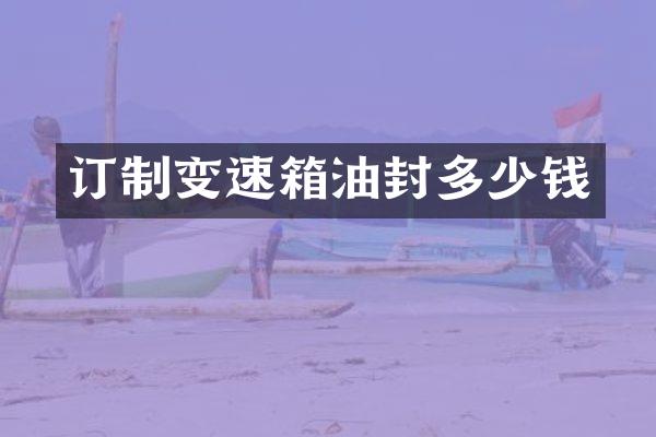 订制变速箱油封多少钱