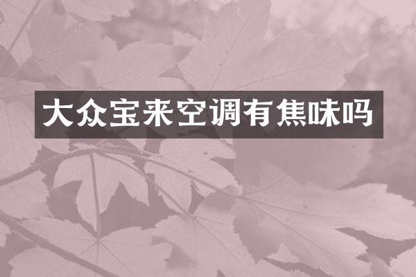大众宝来空调有焦味吗