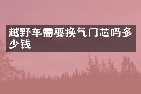 越野车需要换气门芯吗多少钱
