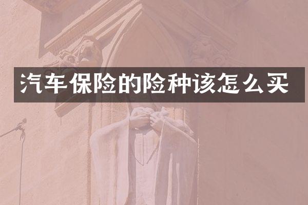 汽车保险的险种该怎么买