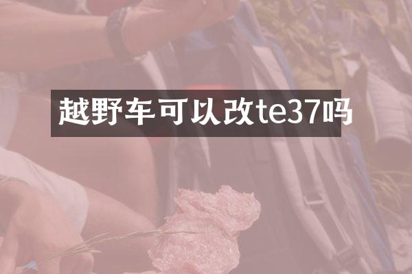 越野车可以改te37吗