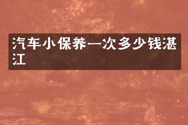 汽车小保养一次多少钱湛江
