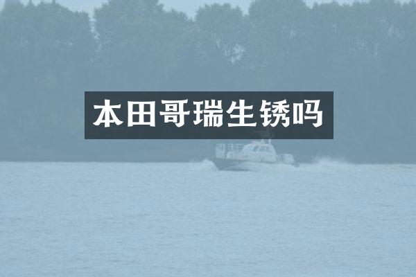 本田哥瑞生锈吗