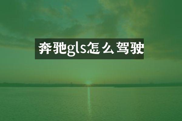 奔驰gls怎么驾驶