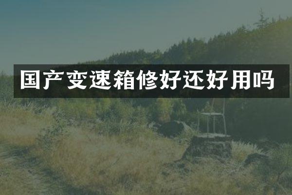 国产变速箱修好还好用吗