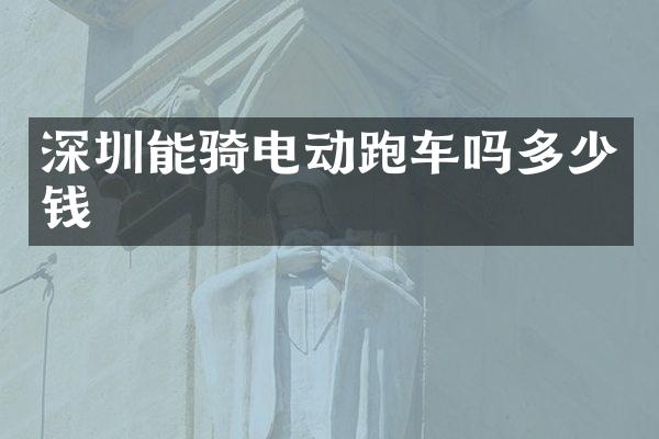 深圳能骑电动跑车吗多少钱