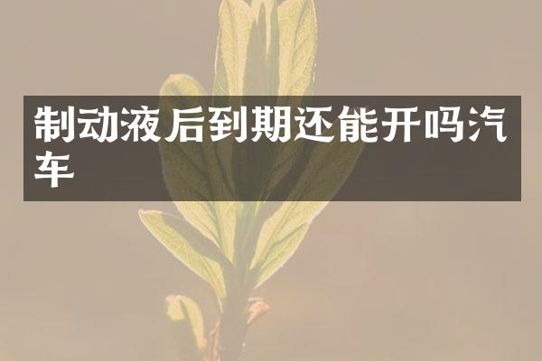 制动液后到期还能开吗汽车