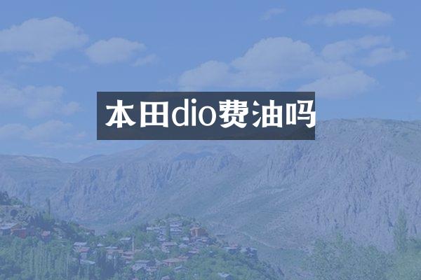 本田dio费油吗