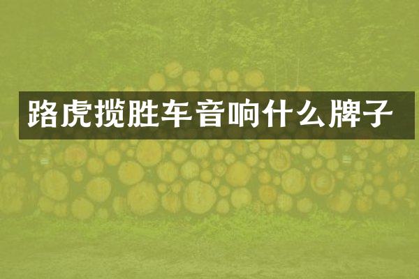 路虎揽胜车音响什么牌子