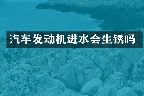 汽车发动机进水会生锈吗
