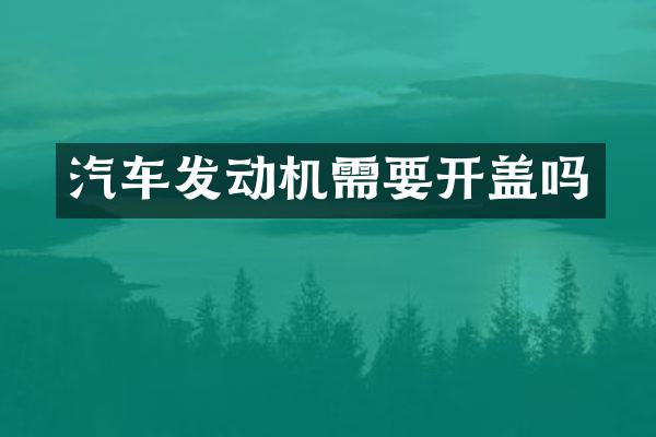 汽车发动机需要开盖吗