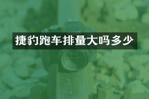 捷豹跑车排量大吗多少