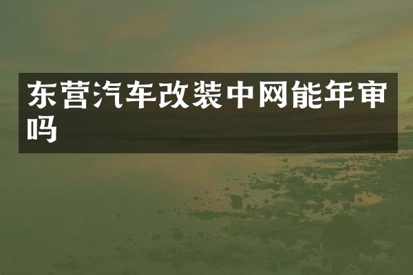 东营汽车改装中网能年审吗
