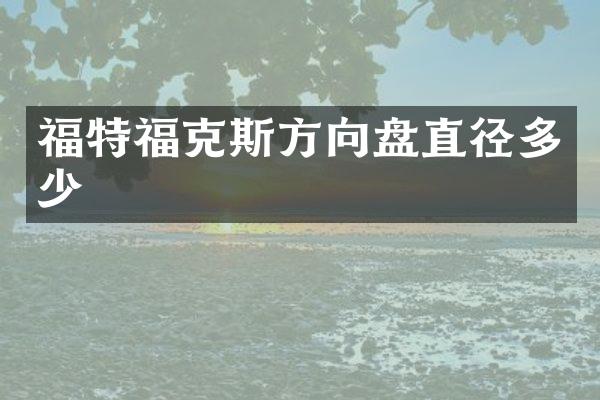 福特福克斯方向盘直径多少
