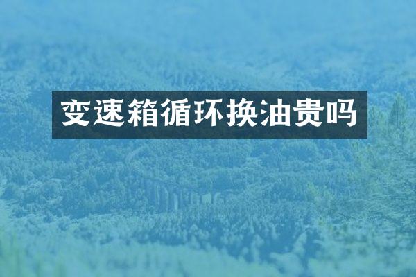 变速箱循环换油贵吗