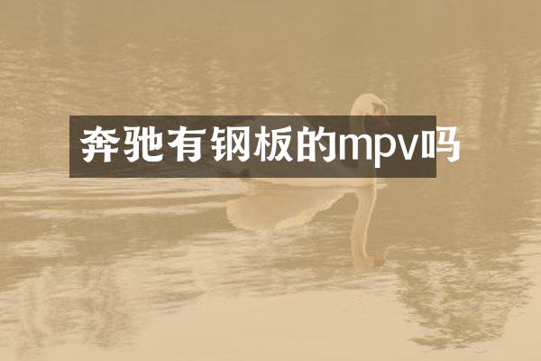 奔驰有钢板的mpv吗