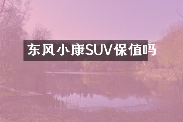 东风小康SUV保值吗