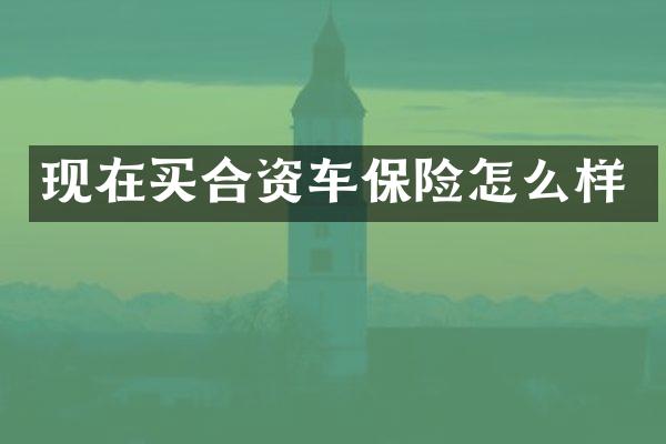 现在买合资车保险怎么样