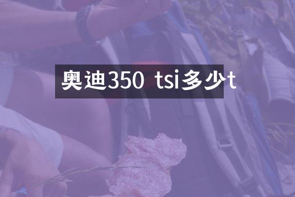 奥迪350 tsi多少t