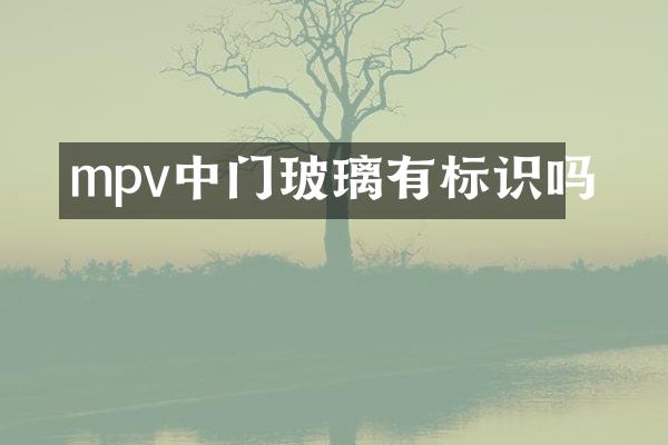 mpv中门玻璃有标识吗